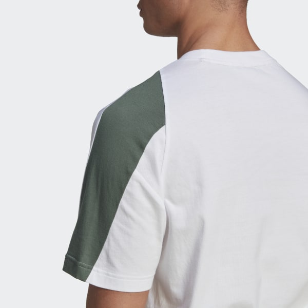 Blanc Future Icons Embroidered Badge of Sport T-Shirt DO009