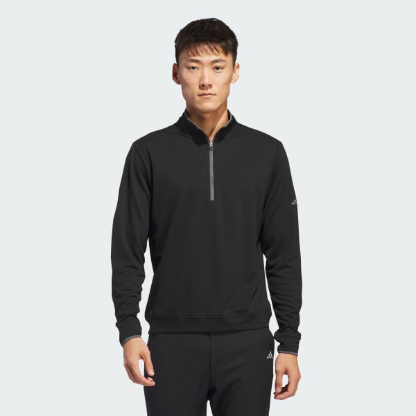 noir Haut demi-zip léger