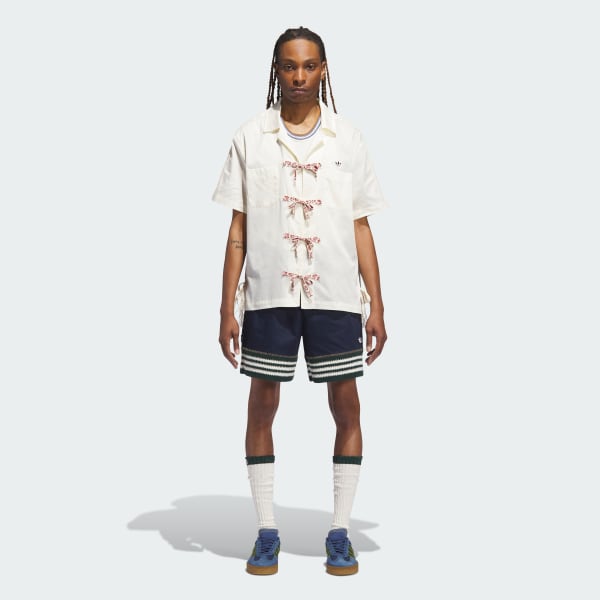 White Clot Bowling Shirt by Edison Chen (Gender Neutral)