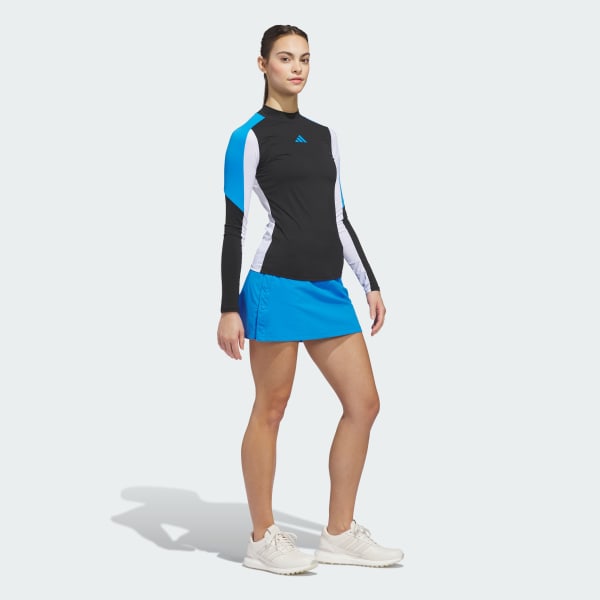 Blue Beyond The Course Side-Snap Twistweave Skirt