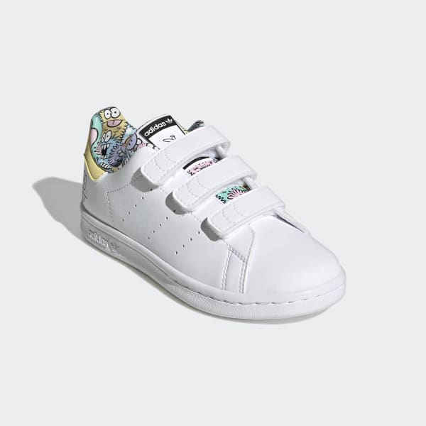 White adidas x Kevin Lyons Stan Smith Shoes LRY42