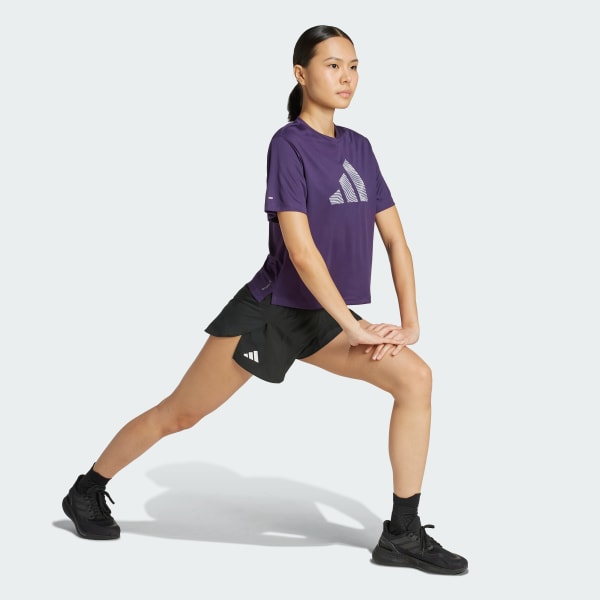 Mau-tim Áo Thun Chạy Bộ Adi365 Essentials Brand Love