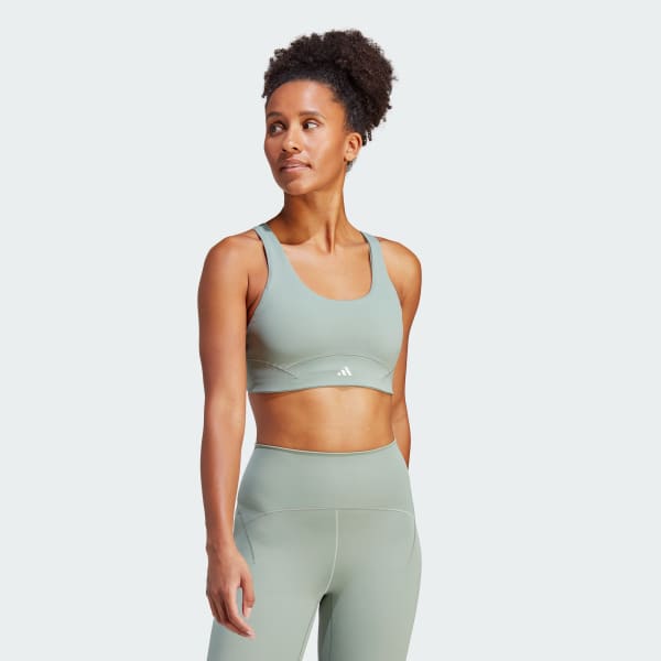Zielony CoreFlow Luxe Studio Medium-Support Bra