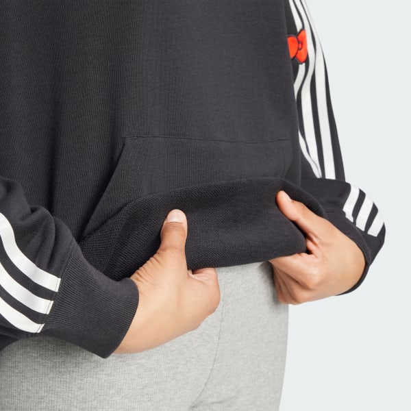 Buzo con Capucha Holgado adidas Originals X Hello Kitty 3 Rayas
