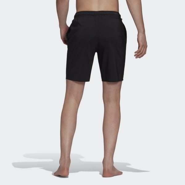 Czerń Classic-Length Solid Swim Shorts Z4546