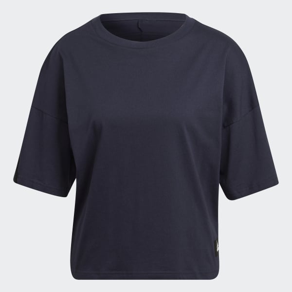 Blau adidas Sportswear Future Icons 3-Streifen T-Shirt M1090