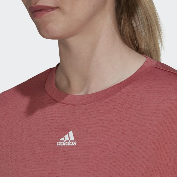 Red AEROREADY Studio Loose Crop T-Shirt CT354