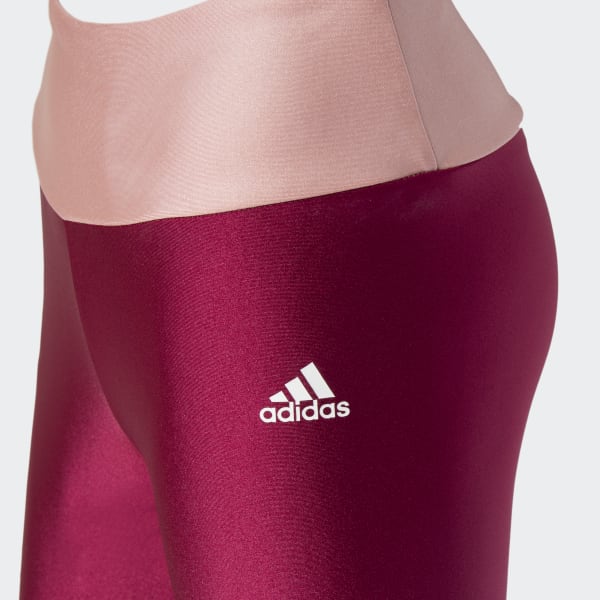 Granate Mallas Corte Alto Designed to Move Colorblock