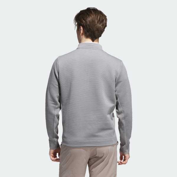 Grey Ultimate365 DWR Textured Quarter-Zip Pullover