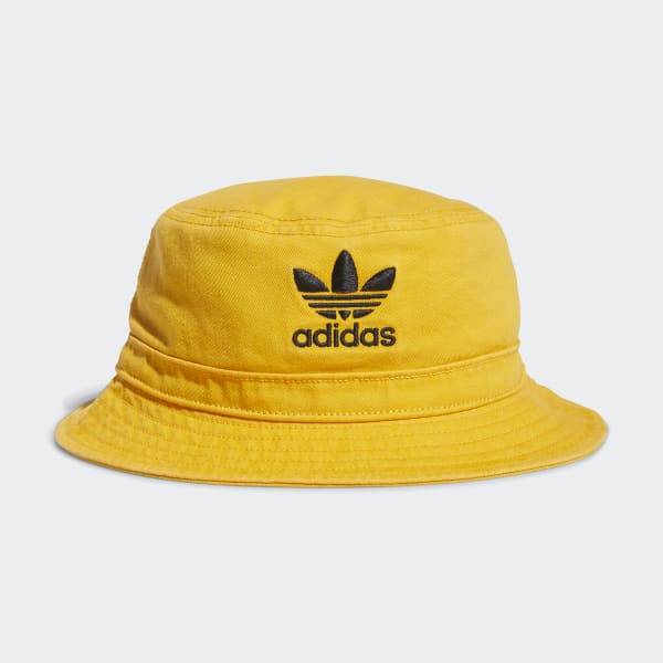 frokost skuffe moden adidas Washed Bucket Hat - Gold | Unisex Lifestyle | adidas US