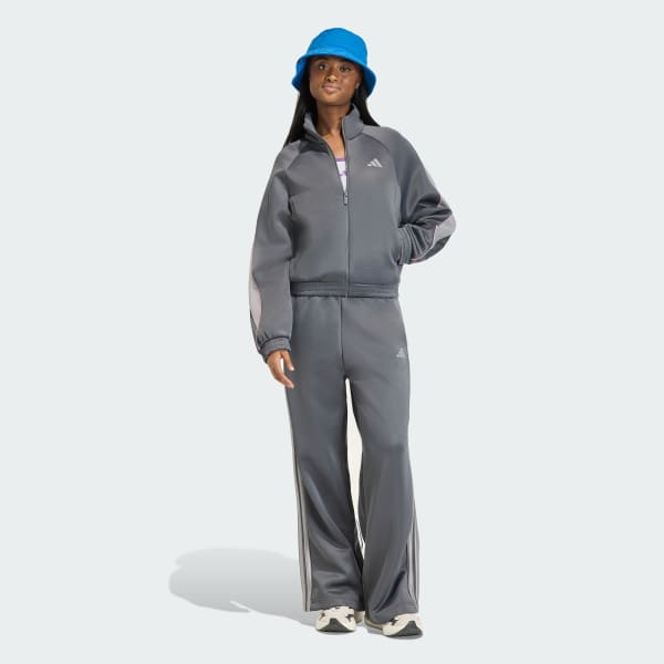 grijs Stadium 3-Stripes Trainingsbroek