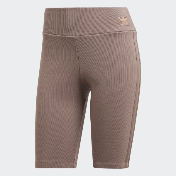 Brown adidas biker shorts Clearance