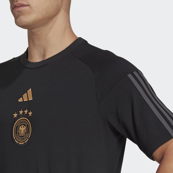Zwart Duitsland Katoenen T-shirt N2562