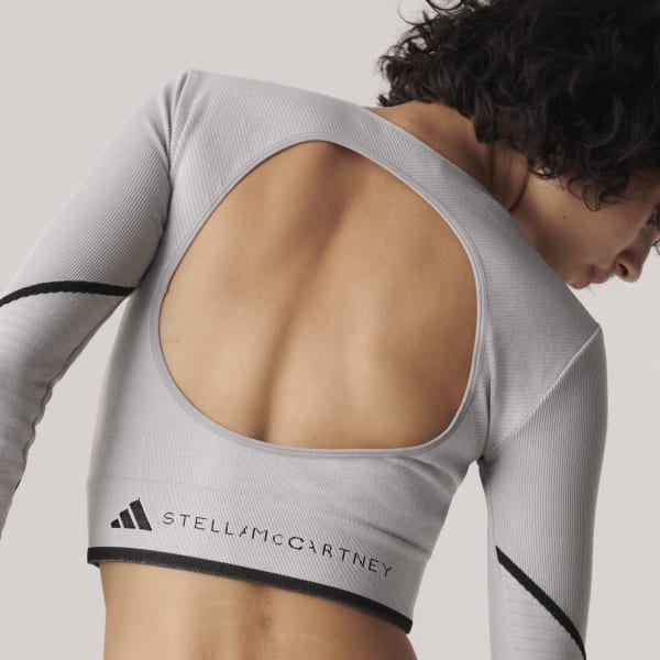 adidas by Stella McCartney TrueStrength Long Sleeve Top - Grey | Free  Shipping with adiClub | adidas US