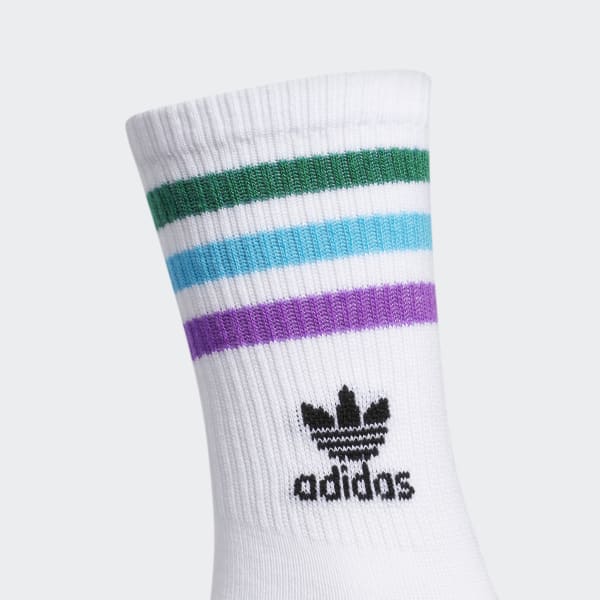 adidas Pride Roller Crew Socks - White 