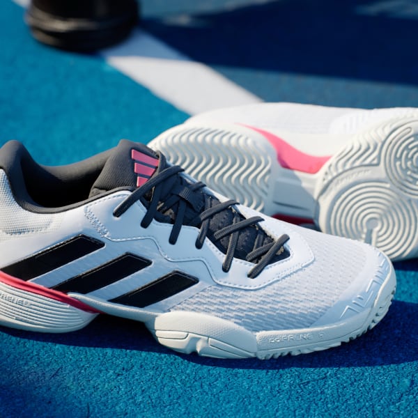 adidas Buty Barricade Tennis Kids - Bialy | adidas Poland