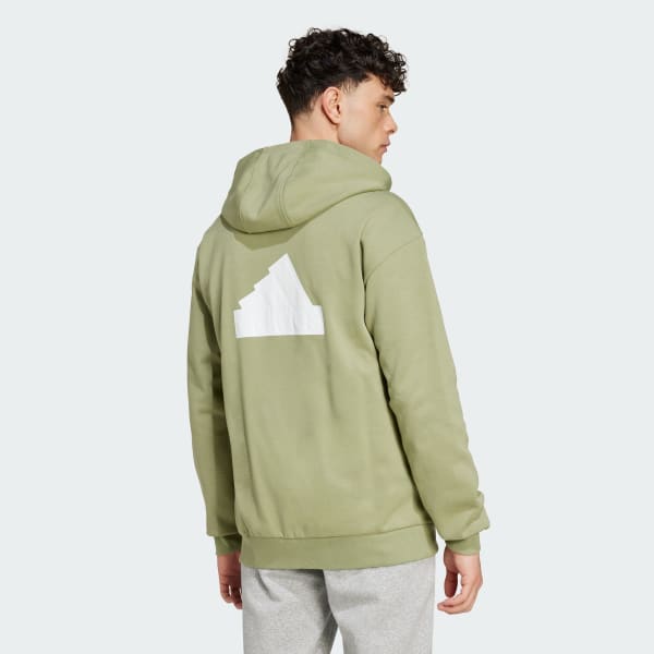 Green Future Icons Badge of Sport Full Zip Hoodie