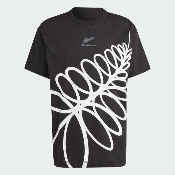 Black All Blacks Rugby Short Sleeve Lifestyle Tee (Gender Neutral)