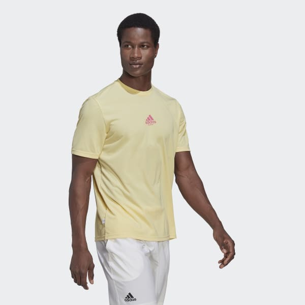 Amarelo T-shirt de Padel CN423