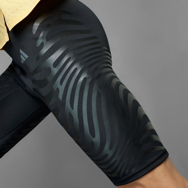 Negro Licras Cortas de Running Adizero Control