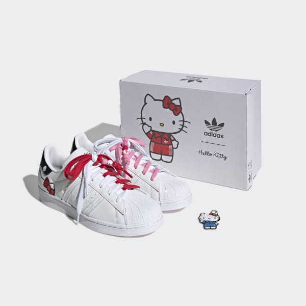 White Hello Kitty Superstar Shoes