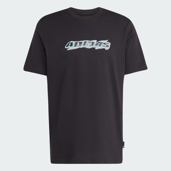 Negro Playera holgada Trefoil Series