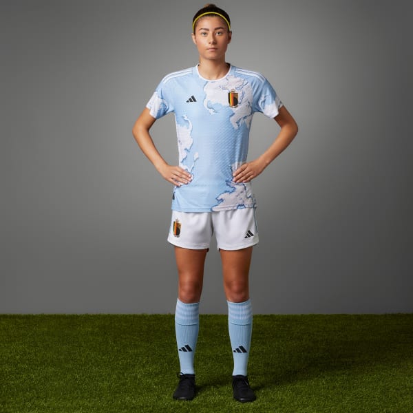 Blue Belgium Women's Team 23 Away Authentic Jersey