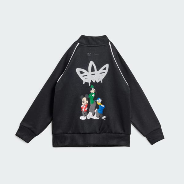 ブラック adidas × Disney ミッキーマウス トラックスーツ キッズ