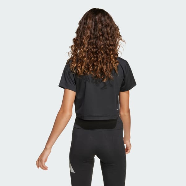 Negro Polo estampado Training Essentials Glam