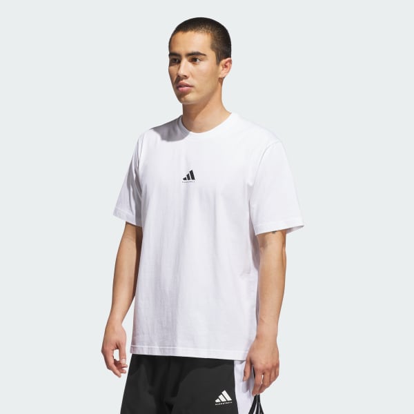 Blanco Camiseta estampada adidas Basketball