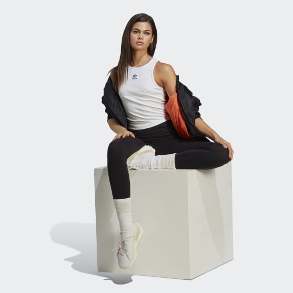 White Adicolor Essentials Rib Tank Top