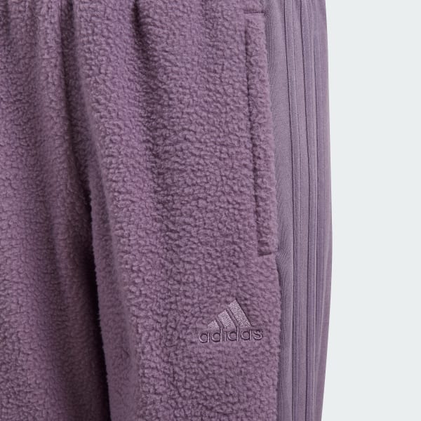Purple Tiro Fleece Joggers Kids
