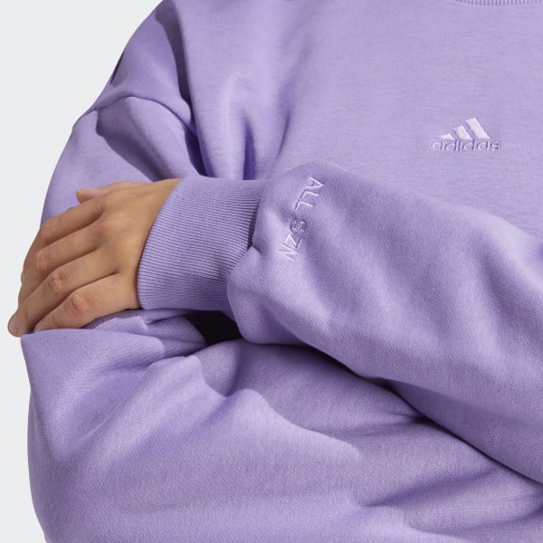 modder Rodeo Salie adidas ALL SZN Fleece Sweatshirt - Purple | Women's Lifestyle | adidas US