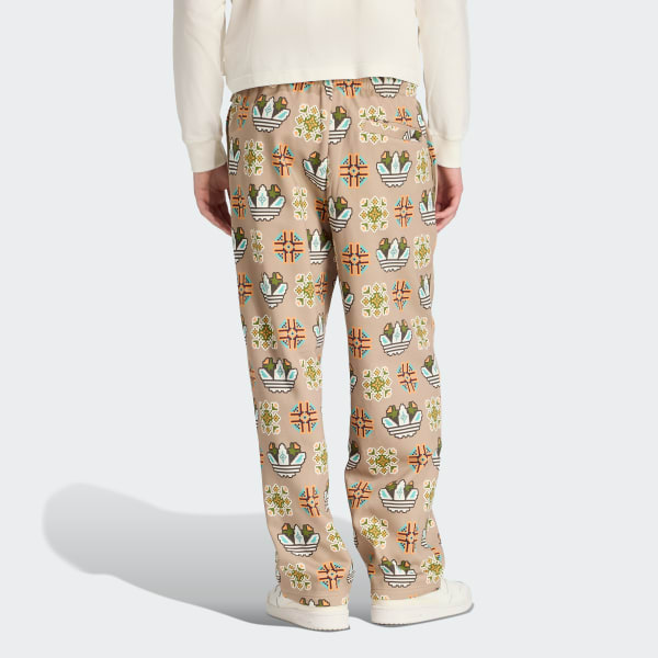 Tile Allover Print Loose Sweat Pants