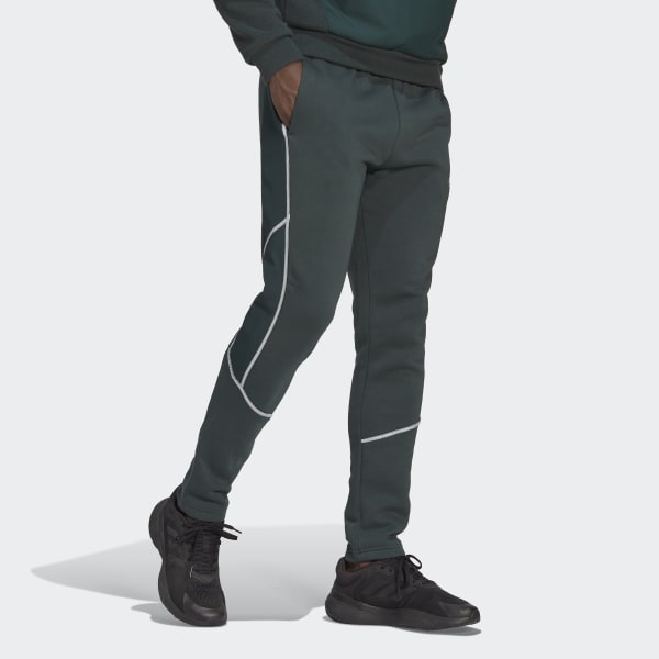 adidas Essentials Reflect-in-the-Dark Fleece Pants - Green | Free ...