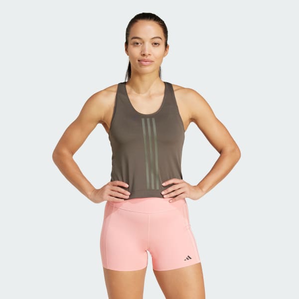 Green Power Reversible 3-Stripes Tight Fit Tank Top