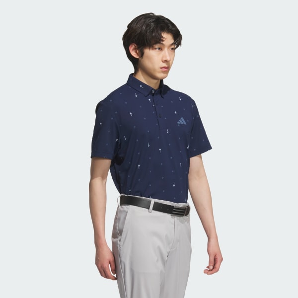 Mau-xanh-da-troi Áo Polo Ngắn Tay Monogram PG
