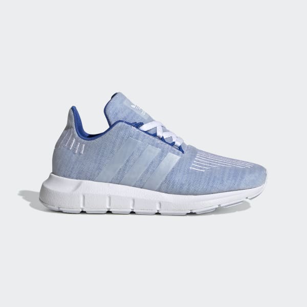 Kids Swift Run Blue and Cloud White Shoes | adidas US