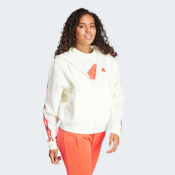 biela Future Icons 3-Stripes Full Zip Hoodie