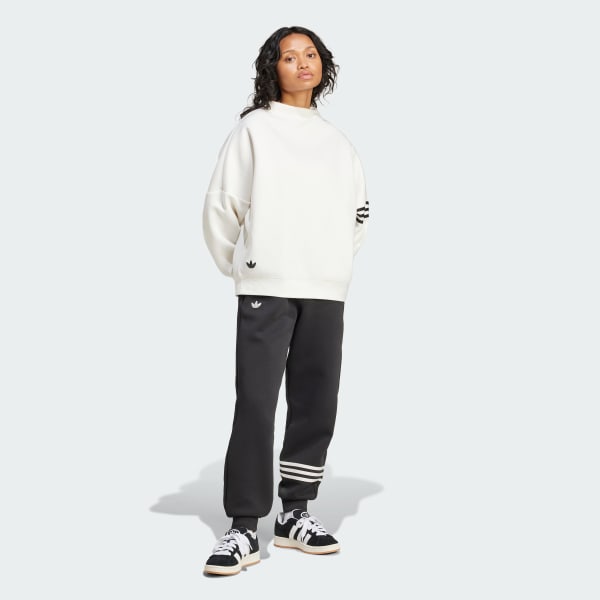 White Neuclassics Oversized Mock Neck Sweatshirt