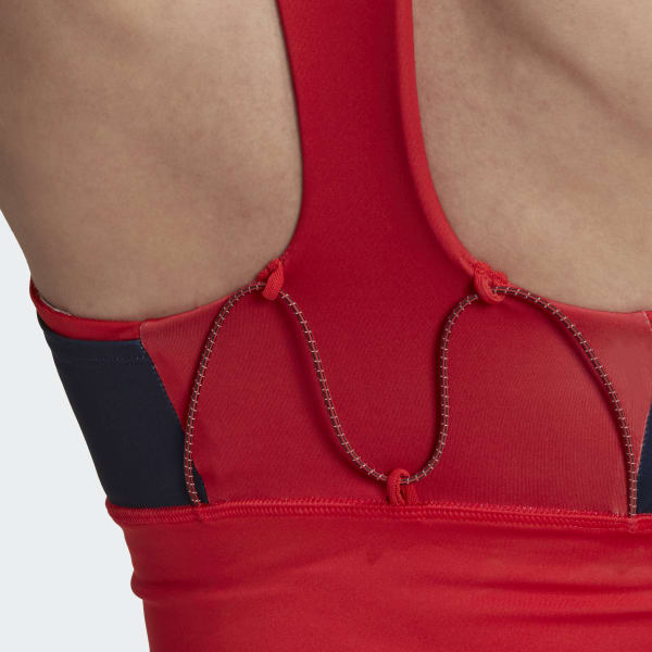 Red Marimekko Medium-Support Pocket Bra
