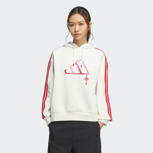 White CNY Hooded Sweatshirt