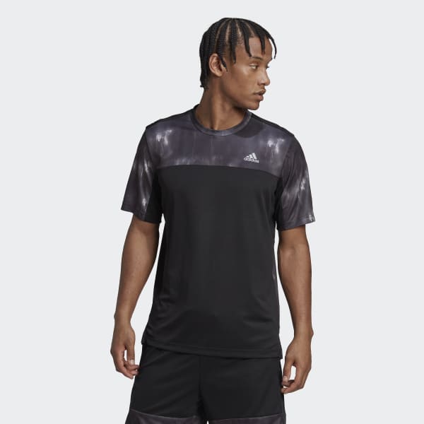 adidas Camiseta de Entrenamiento AEROREADY Workout con Estampado Chalk ...