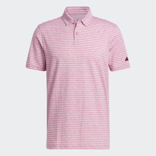 Hong Áo Polo Golf Kẻ Sọc Go-To
