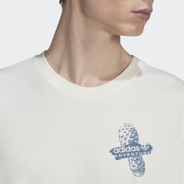 Bianco T-shirt adidas Adventure Trail DM516