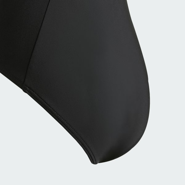 Preto Fato de Banho com Costas em C Logo - Criança