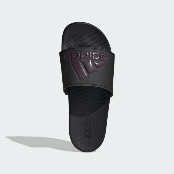 Black Adilette Comfort Slides