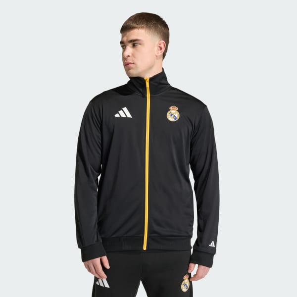 adidas Real Madrid Avengers Track Top - Black | Free Shipping with