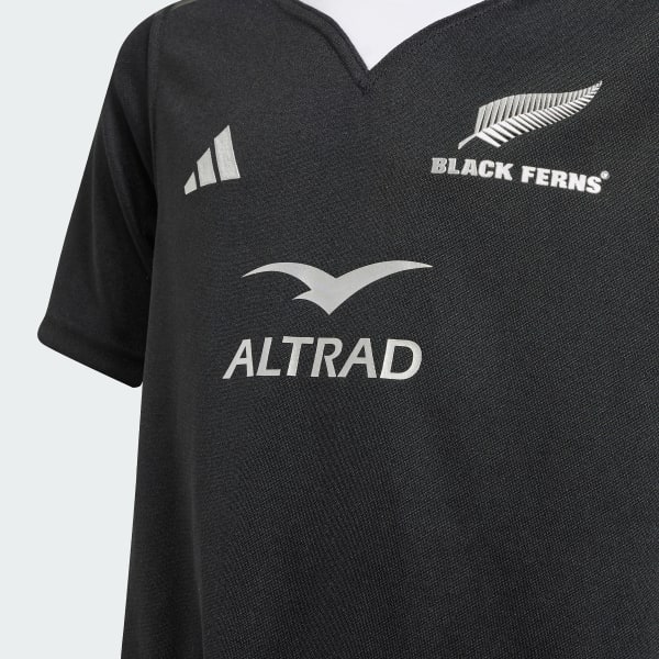 Black Black Ferns Rugby Home Jersey Kids