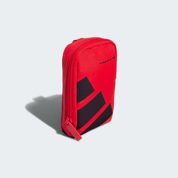 レッド 【ゴルフ】ボールドロゴ マルチポーチ